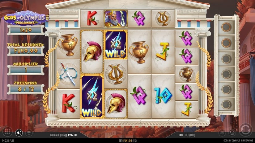 Gods of Olympus 3 Megaways slot screen 6