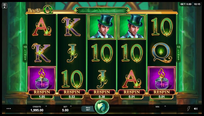 Book of Oz slot screen 6