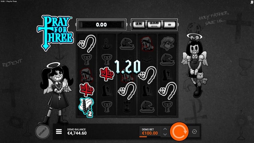 Pray For Three slot screen 6