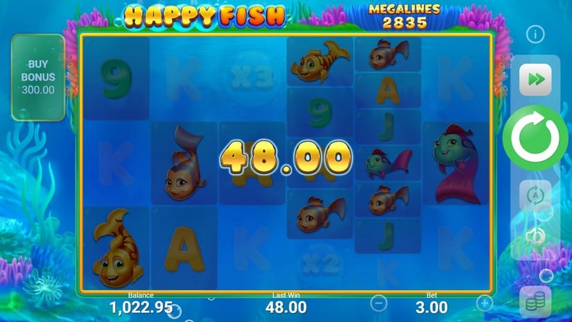 Happy Fish slot screen 2