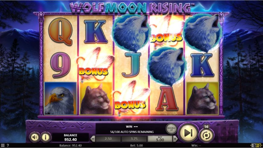 Wolf Moon Rising slot screen 5
