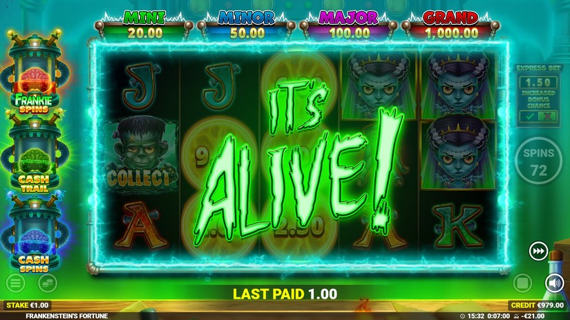 Frankenstein’s Fortune slot screen 4