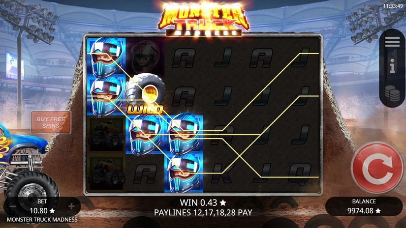 Monster Truck Madness slot screen 2