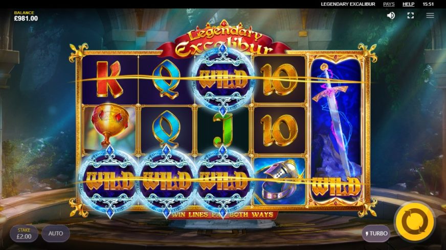 Legendary Excalibur slot screen 3
