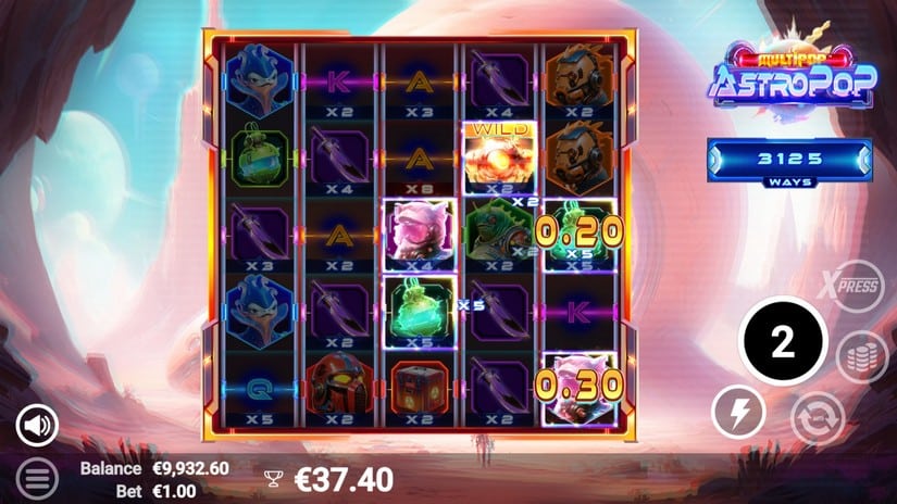 AstroPop slot screen 4