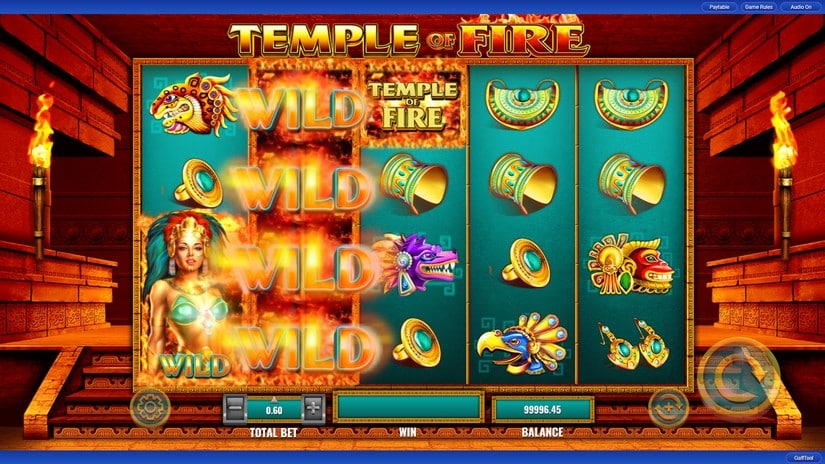 Temple of Fire slot screen 3