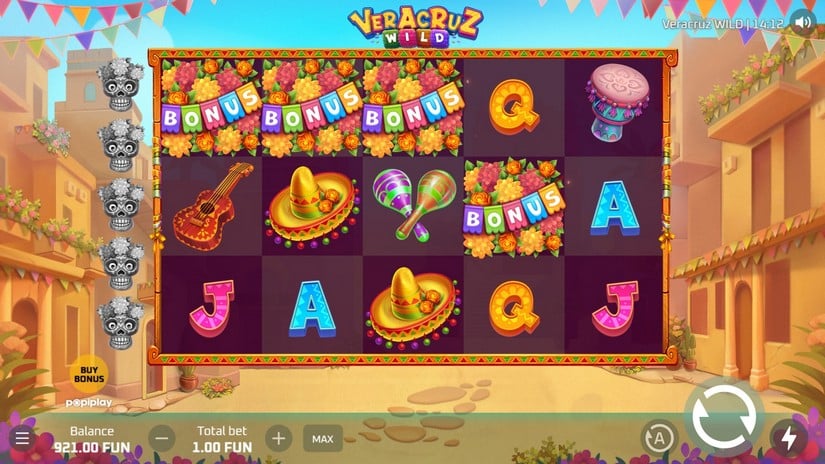Veracruz Wild slot screen 2
