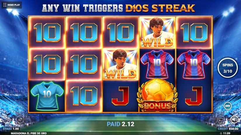Maradona El Pibe De Oro slot screen 6