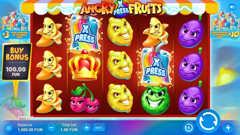 Angry Fruits slot screen 1