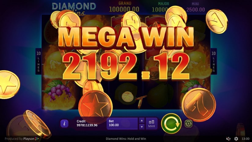 Diamond Wins: Hold & Win slot screen 8