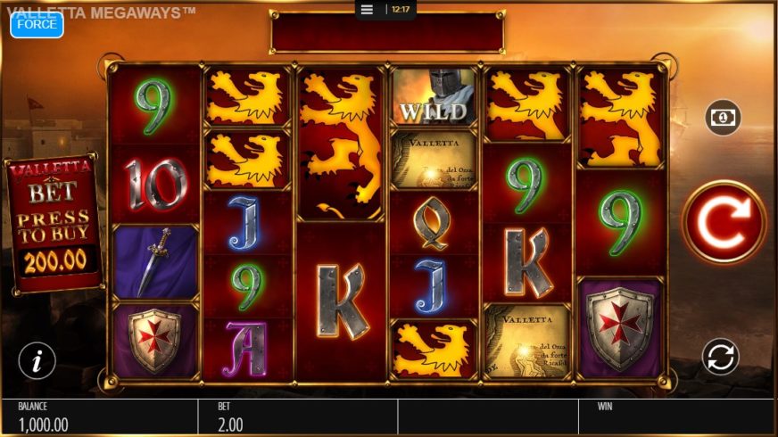 Valletta slot screen 1
