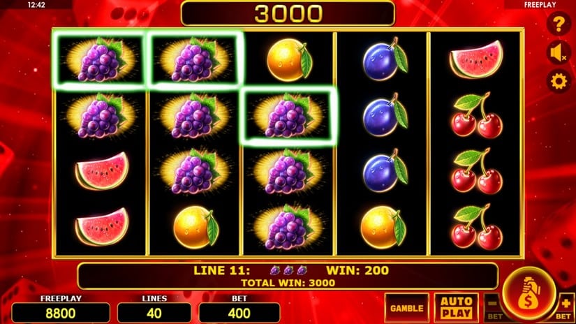 Nicer Dice 40 slot screen 3