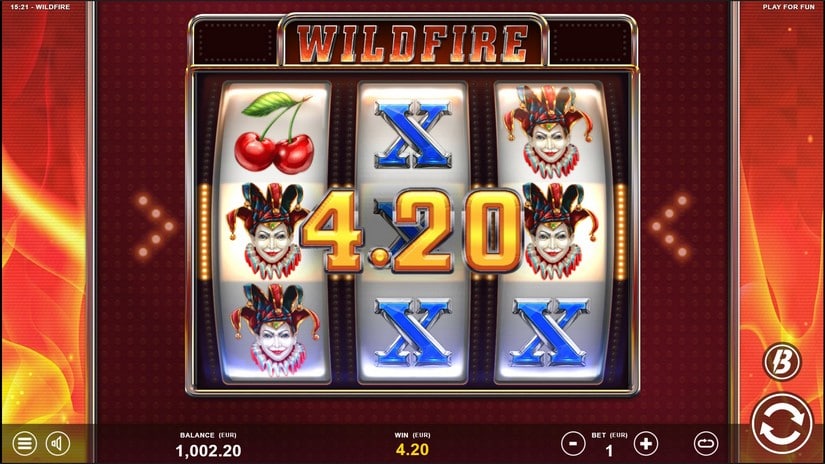 Wildfire slot screen 2