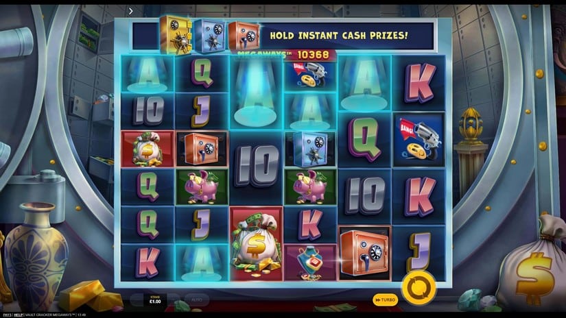 Vault Cracker Megaways slot screen 2