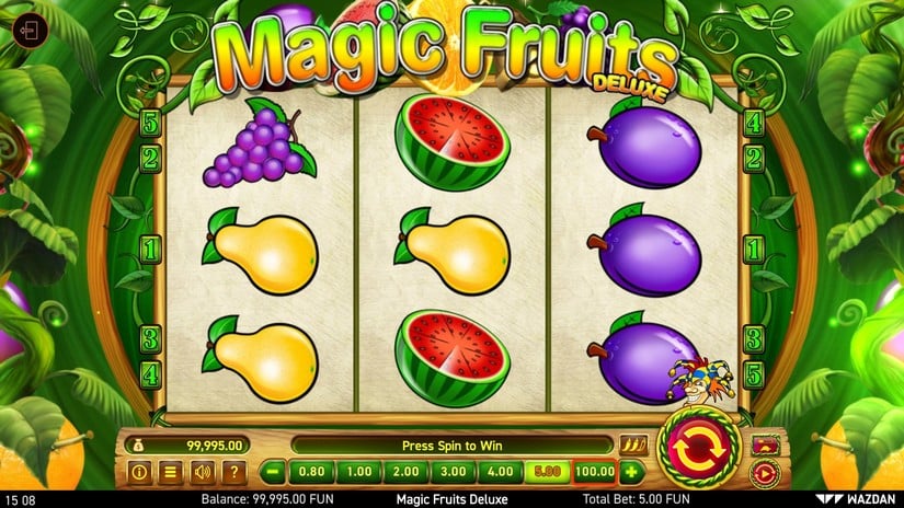 Magic Fruits Deluxe slot screen 1