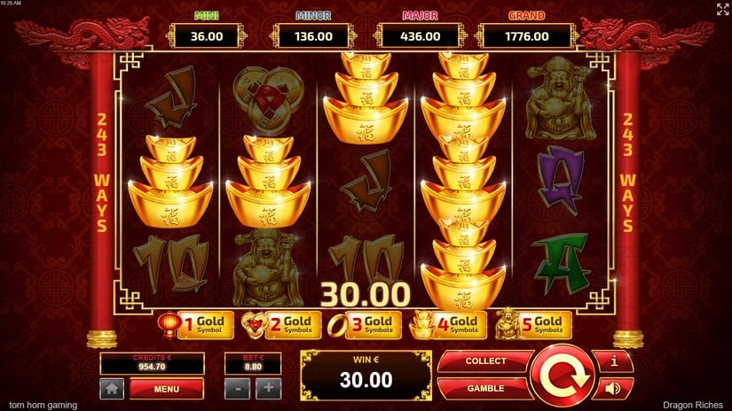 Dragon Riches slot screen 2