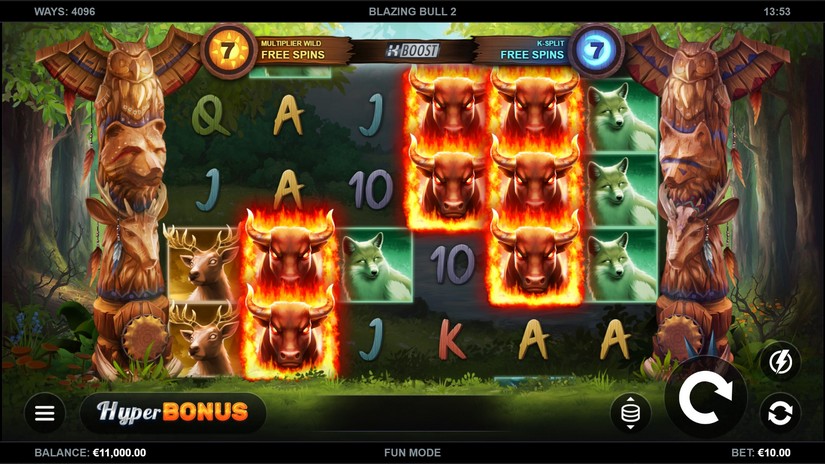 Blazing Bull 2 slot screen 1