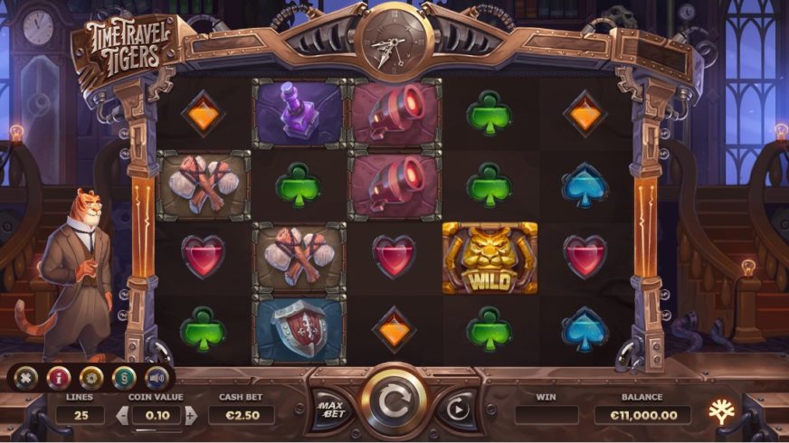 Time Travel Tigers slot screen 1