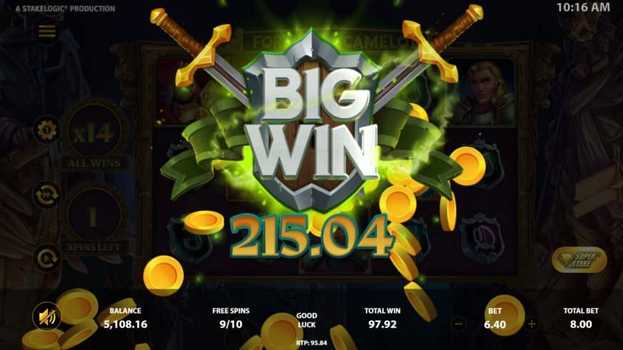 Fortune Of Camelot slot screen 8