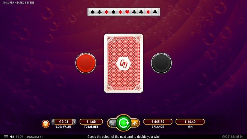 40 Super Heated Sevens slot screen 4