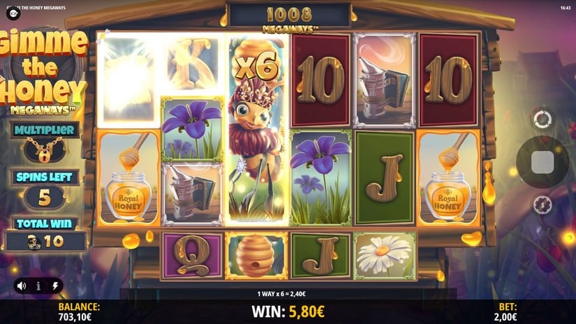 Gimme the Honey Megaways slot screen 5