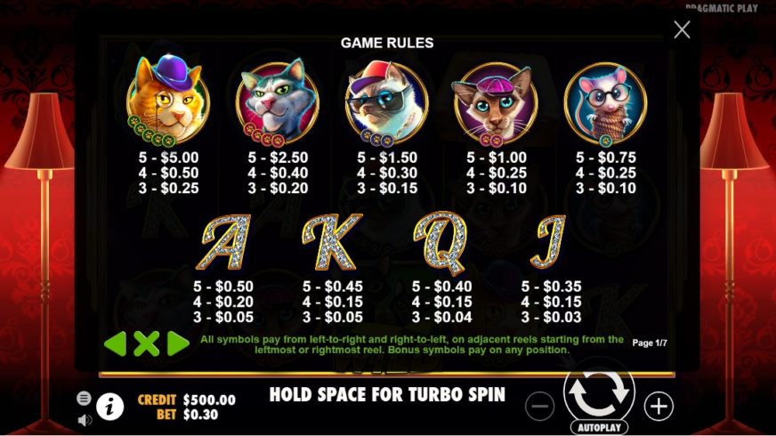 The Catfather Part II slot screen 2