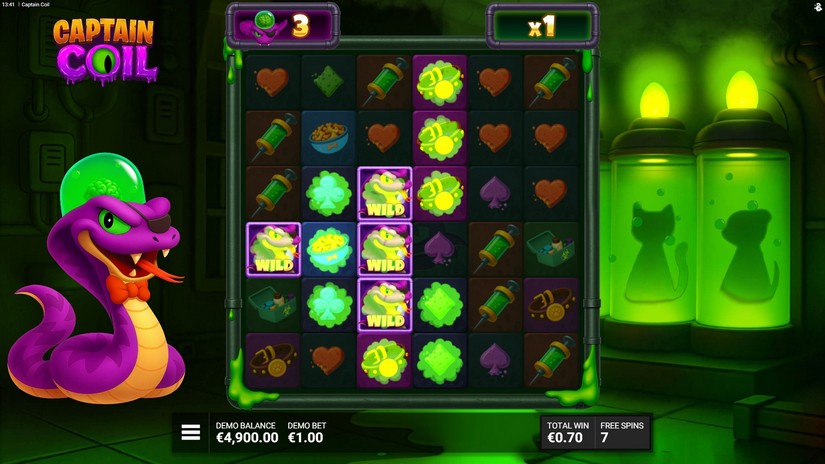 Captain Coil slot screen 5