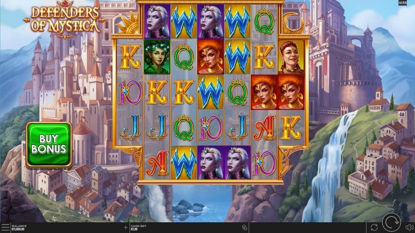 Defenders of Mystica slot screen 1