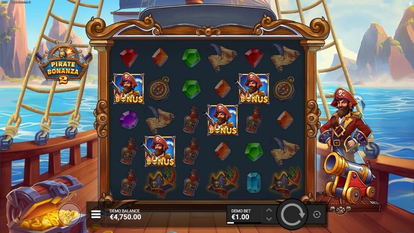 Pirate Bonanza 2 slot screen 2