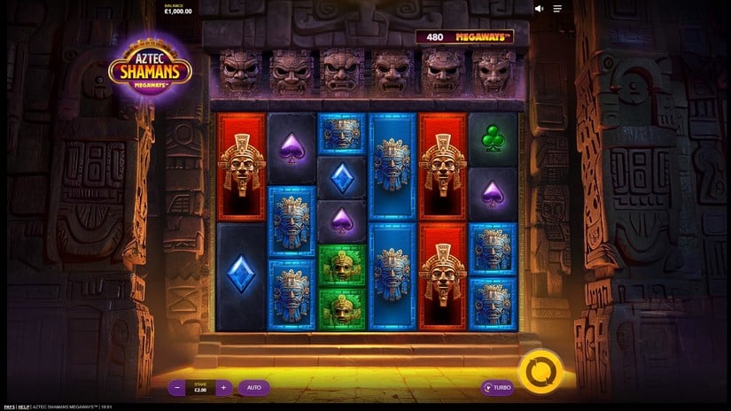 Aztec Shamans Megaways slot screen 1