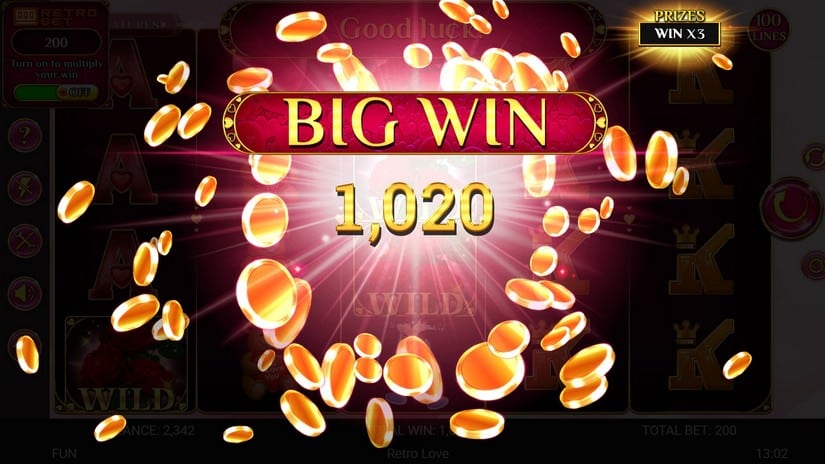 Retro Love slot screen 4