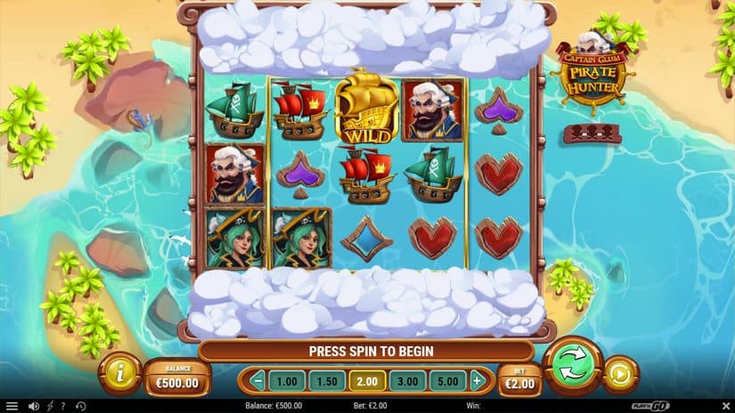 Captain Glum: Pirate Hunter slot screen 1