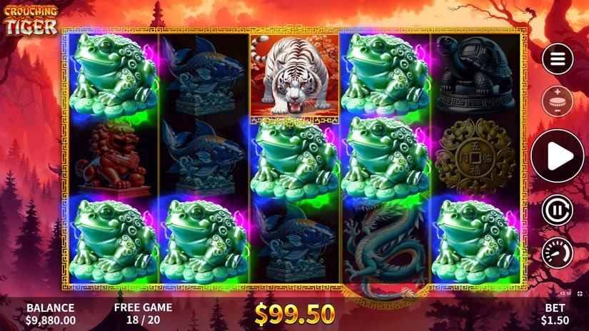 Crouching Tiger slot screen 5