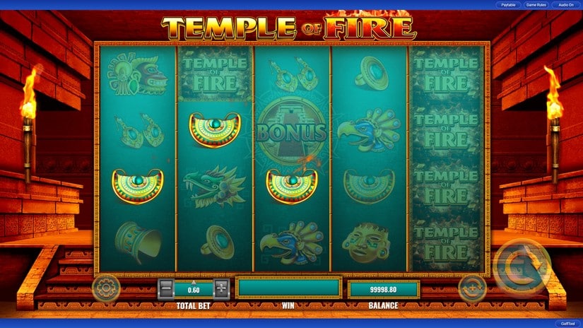 Temple of Fire slot screen 2