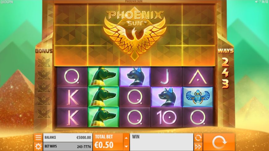 Phoenix Sun slot screen 1