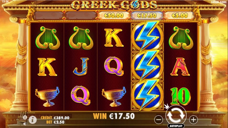 Greek Gods slot screen 2