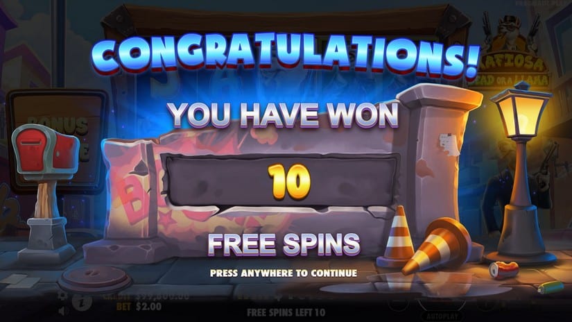 Mafiosa Dead or a Llama slot screen 4