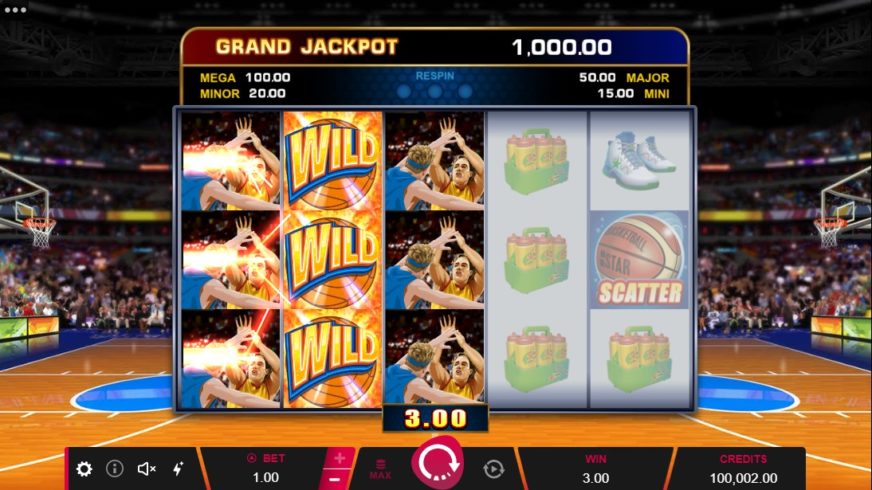 Basketball Star On Fire slot screen 2