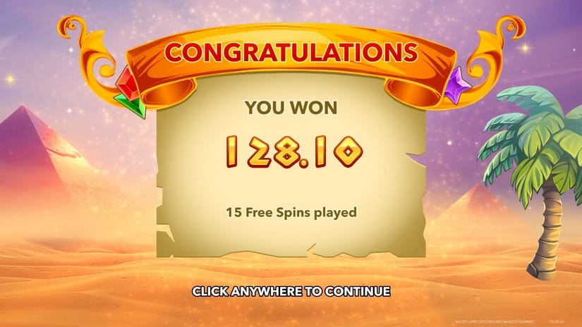 Bastet and Cats Deluxe slot screen 5