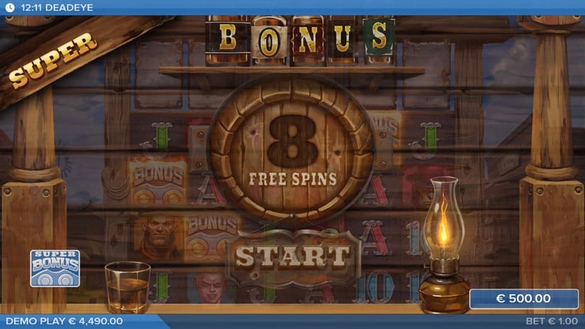 Deadeye slot screen 2