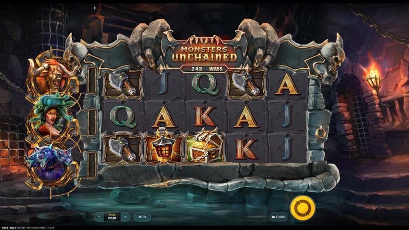 Monsters Unchained slot screen 1