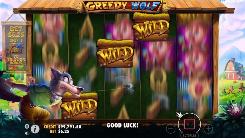 Greedy Wolf slot screen 5