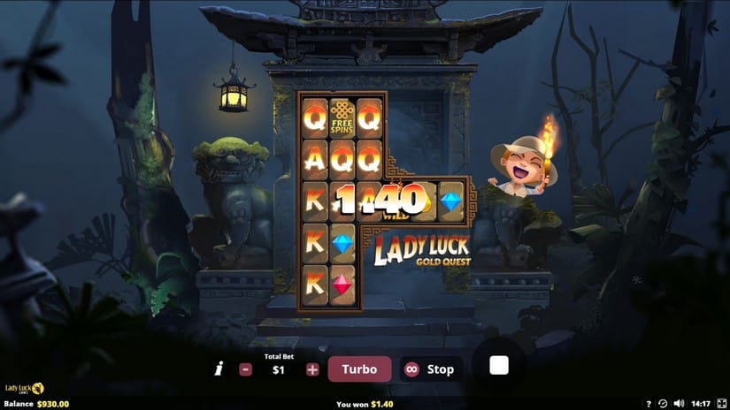 Lady Luck’s Gold Quest slot screen 3