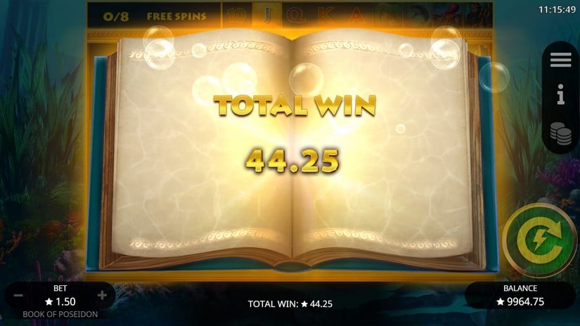 Book of Poseidon slot screen 7