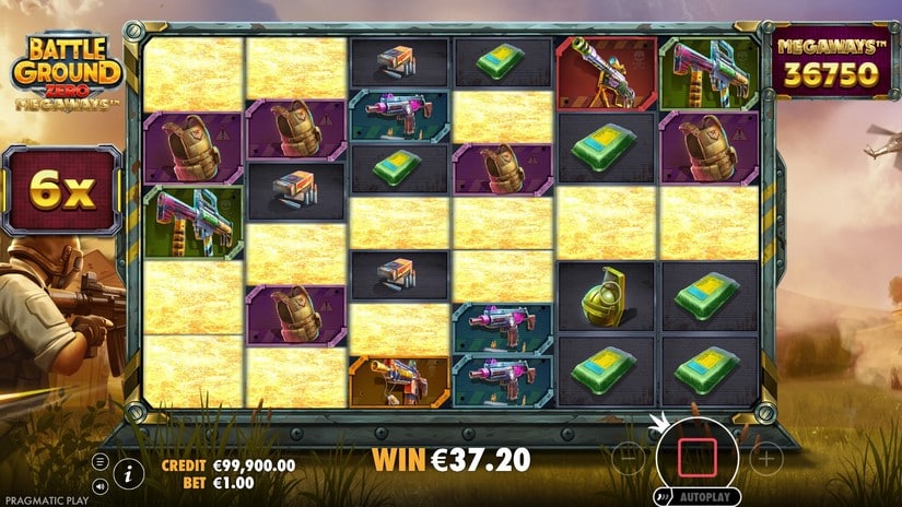 Battle Ground Zero Megaways slot screen 6