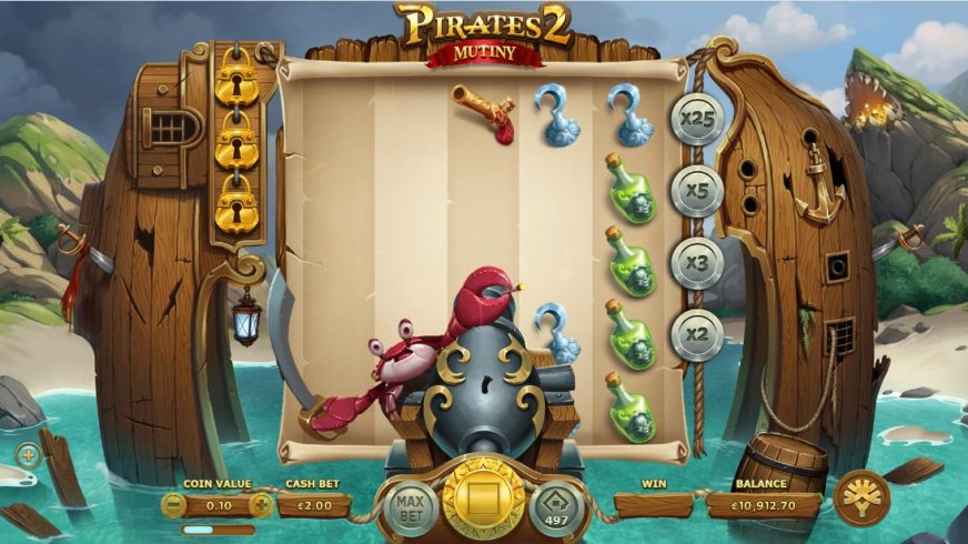 Pirates 2 Mutiny slot screen 3