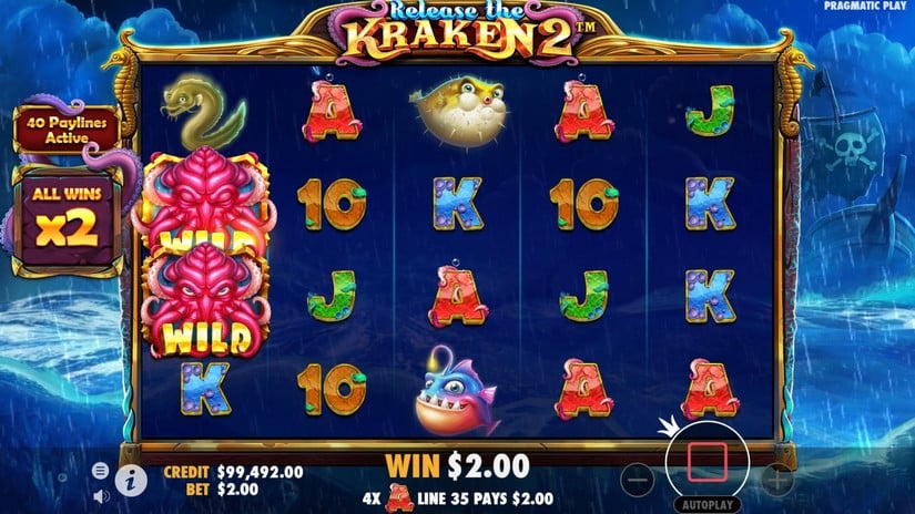 Release the Kraken 2 slot screen 6
