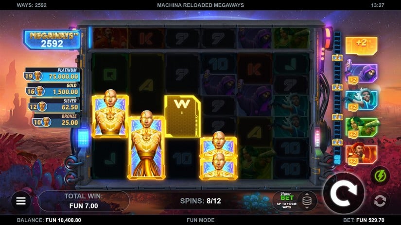 Machina Reloaded Megaways slot screen 4