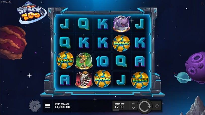 Space Zoo slot screen 1