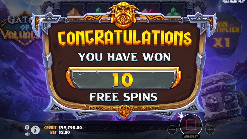 Gates of Valhalla slot screen 5